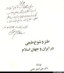 جلد کتاب طنز و شوخ طبعی در ایران و جهان اسلام