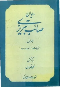 جلد کتاب دیوان صائب تبریزی جلد دوم