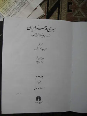 جلد کتاب سیری در هنر ایران جلد 2 - دوره ساسانی
