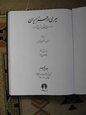جلد کتاب سیری در هنر ایران جلد 13 - تصاویر فلزکاری و هنرهای فرعی