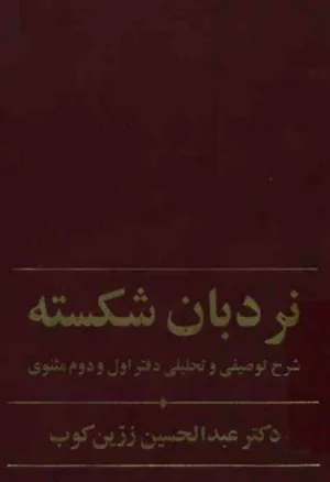 جلد کتاب نردبان شکسته - شرح توصیفی و تحلیلی دفتر اول و دوم مثنوی