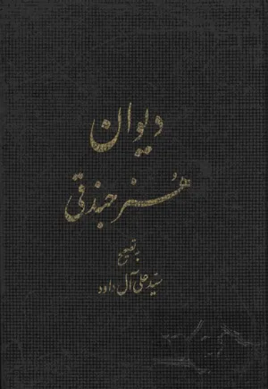 جلد کتاب دیوان هنر جندقی