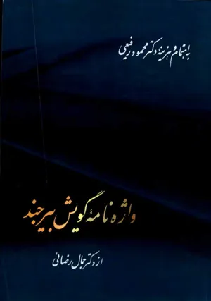 جلد کتاب واژه نامه گویش بیرجند