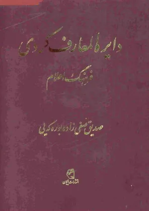 جلد کتاب فرهنگ کردی (بوره که یی) - جلد دون