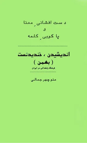 جلد کتاب دست افشانی معنا و پاکوبی کلمه