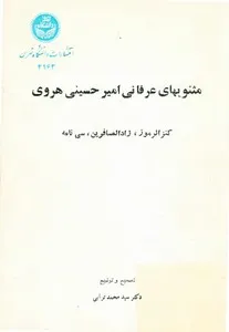 جلد کتاب مثنوی های عرفانی امیر حسینی هروی