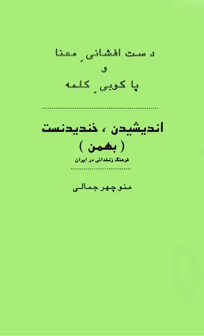 جلد کتاب دست افشانی معنا و پاکوبی کلمه